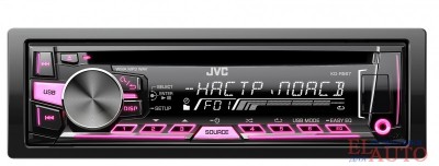 CD/MP3 ресивер JVC KD-R567EE CD/MP3 ресивер с USB портом, AUX и изменяемой подсветкой кнопок Variable Color