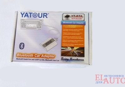 Адаптер для Toyota 6+6 YATOUR  YT-BTA AUX/Bluetooth Автомобильный MP3 проигрыватель Yatour Toyota 6+6
с функцией Bluetooth 