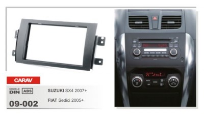CARAV 09-002 2 DIN  Suzuki SX4 2006+ / FIAT Sedici  2005+ CARAV 09-002
2 DIN


Suzuki SX4 2006+ / FIAT Sedici  2005+